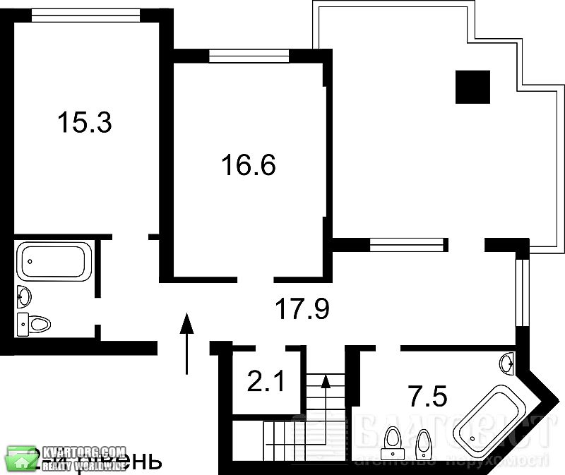 Sell multi-room apartment. Киев,  Дмитриевская — photo 3