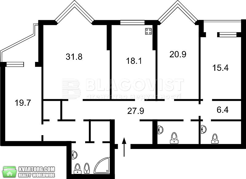 Sell 4-room apartment. Киев,  Щорса — photo 6