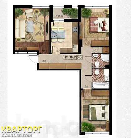 Sell 3-room apartment. Киев, Регенераторная — photo 8