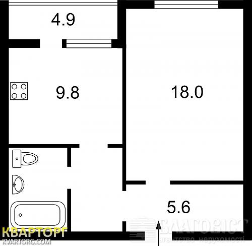 Sell 1-room apartment. Киев, Ващенка — photo 2