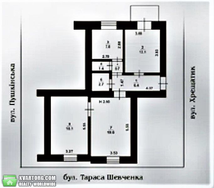 Sell 3-room apartment. Киев, Тараса Шевченко бул. — photo 2