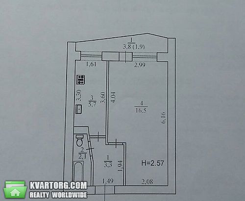 Sell 1-room apartment. Киев,  Лесной пр — photo 3