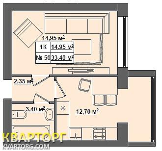Sell 1-room apartment. Киев, Волынская — photo 5