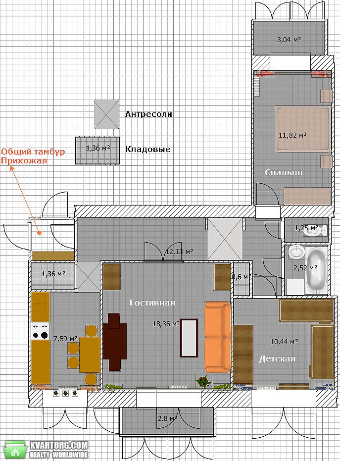 Sell 3-room apartment. Киев,  Малышко — photo 2