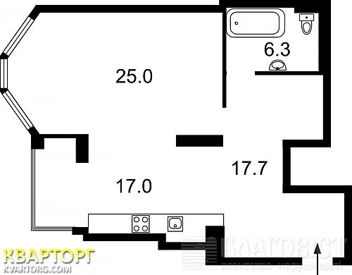 продам 1-комнатную квартиру. Киев,  Лебедева-Кумача - фото 3