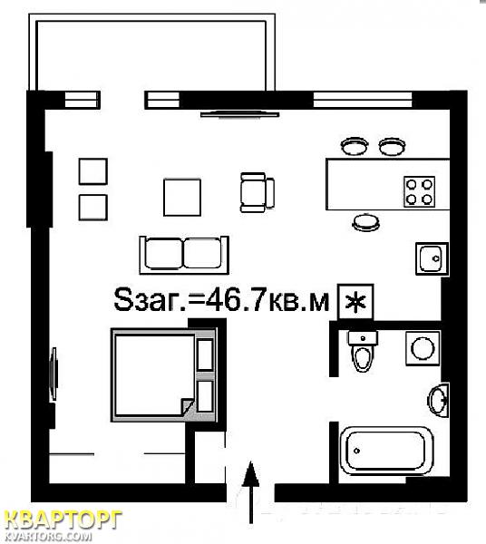 Sell 1-room apartment. Киев,  Драгомирова — photo 2