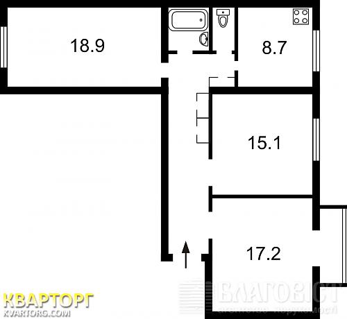 Sell 3-room apartment. Киев,  Киквидзе — photo 7