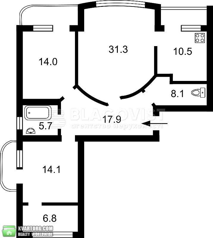 Sell 3-room apartment. Киев,  Подгорная — photo 2
