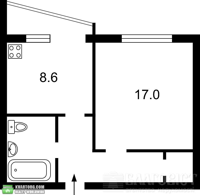 Sell 1-room apartment. Киев, Мате залки — photo 3