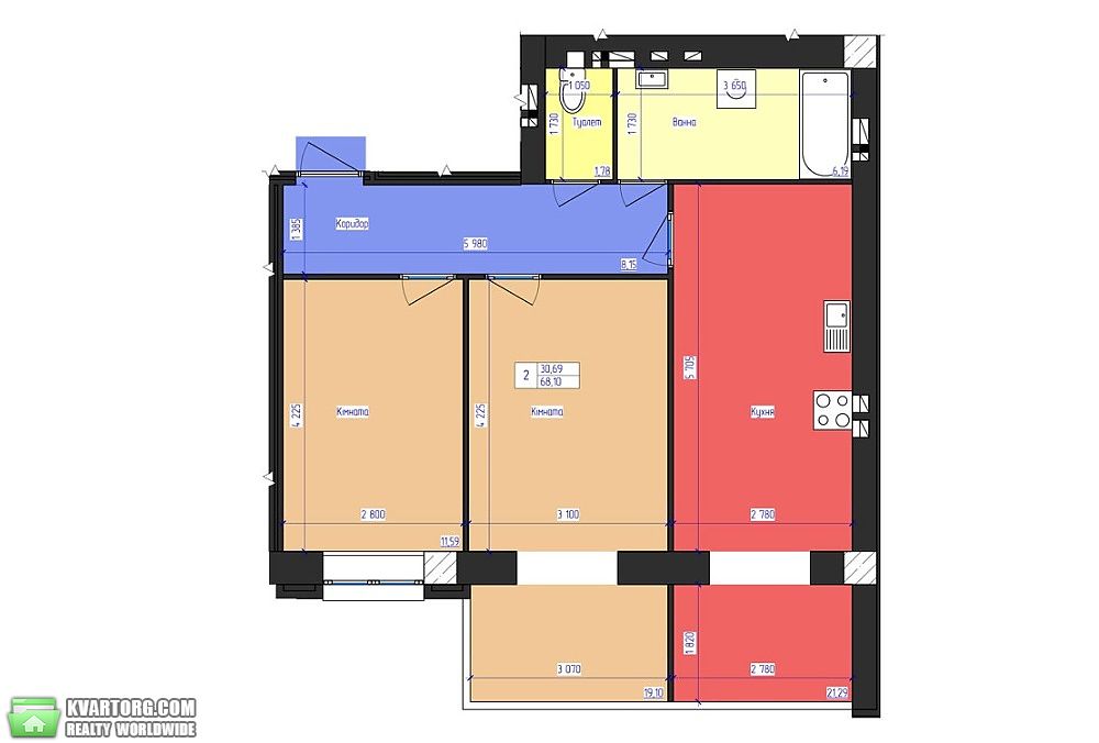 Sell 2-room apartment. Одесса, Сахарова — photo 3