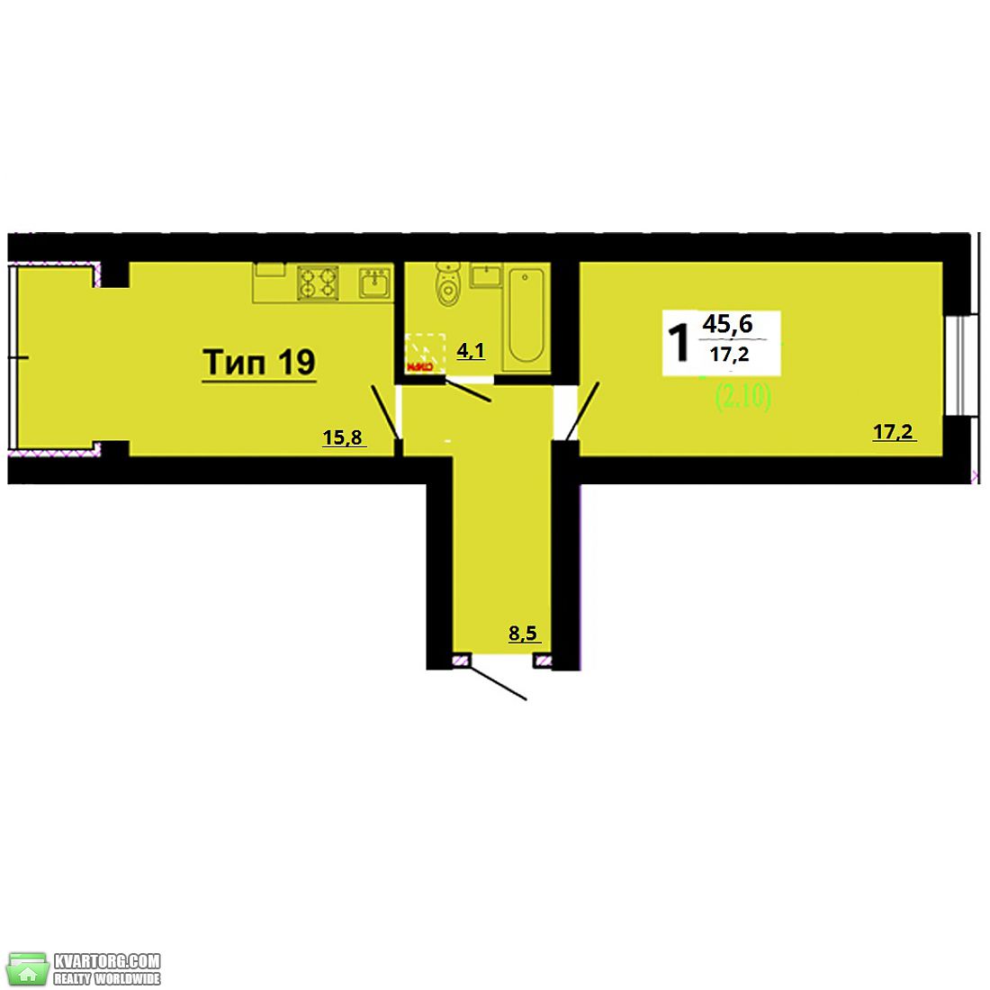 Sell 1-room apartment. Киев, Кошевая — photo 4