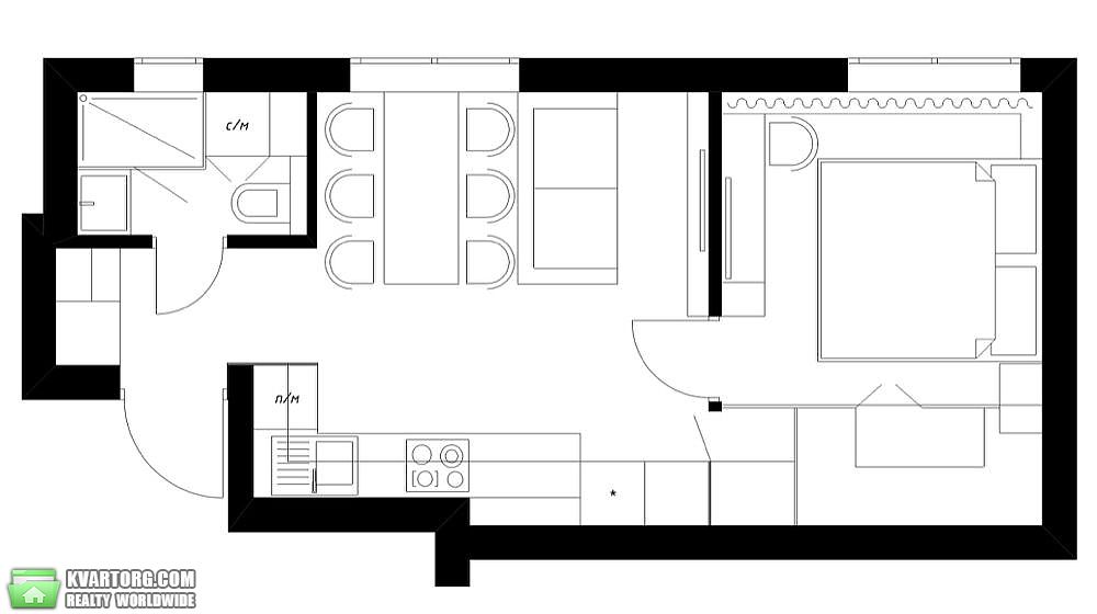 Sell 1-room apartment. Киев, Регенераторная — photo 10