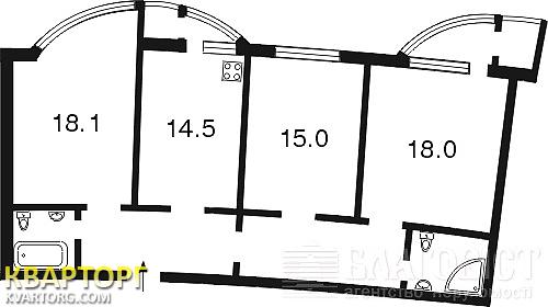 Sell 3-room apartment. Киев,  Днепровская наб — photo 2