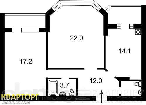 Sell 2-room apartment. Киев,  Градинская — photo 3
