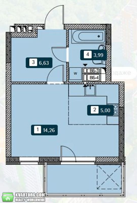 Sell 1-room apartment. Киев,  Победы пр — photo 3