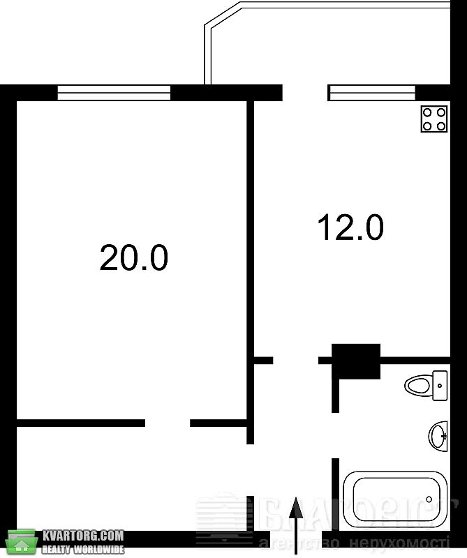 Sell 1-room apartment. Киев,  Феодосийский пер — photo 1