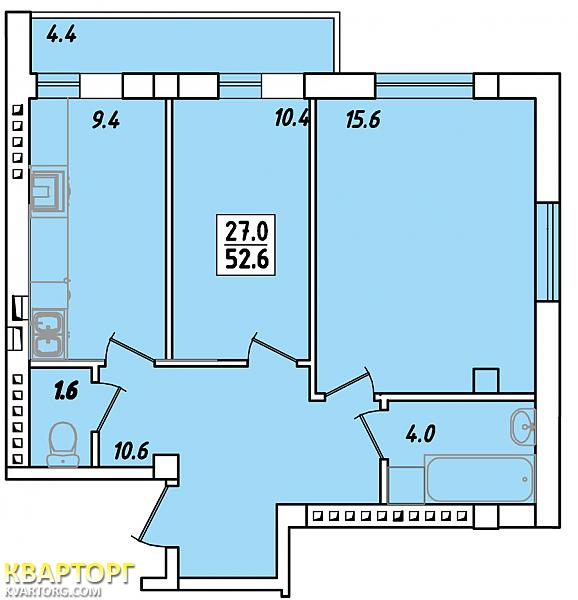 Sell 2-room apartment. Одесса, Зои Космодемьянской — photo 6