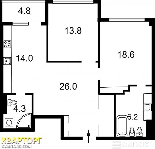 Sell 2-room apartment. Киев,  Драгомирова — photo 3