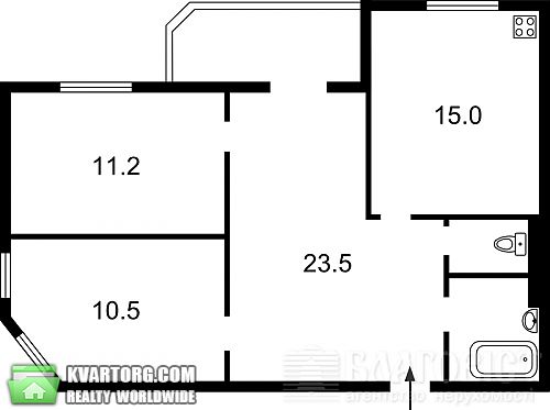 Sell 2-room apartment. Киев, Комбинатная — photo 2