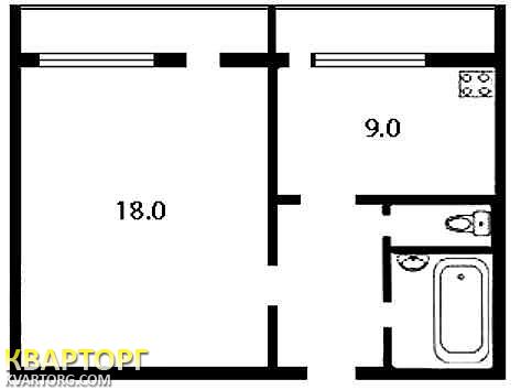 Sell 1-room apartment. Киев, Героев Днепра — photo 3