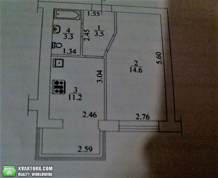 Sell 1-room apartment. Киев,  Тарасовская — photo 6