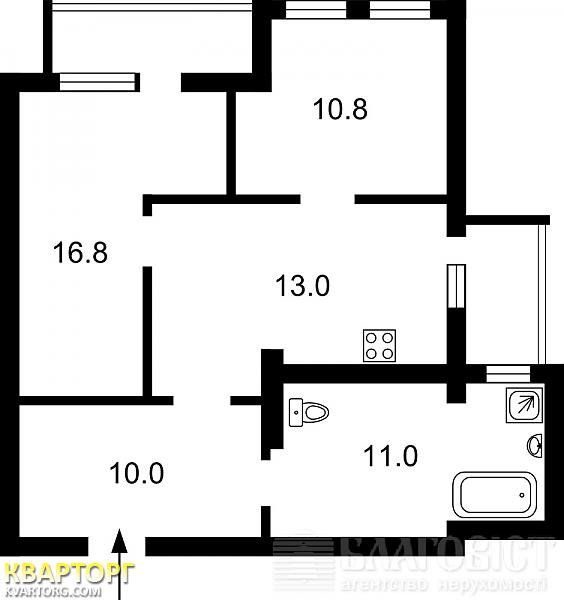 Sell 2-room apartment. Киев,  Саксаганского — photo 2