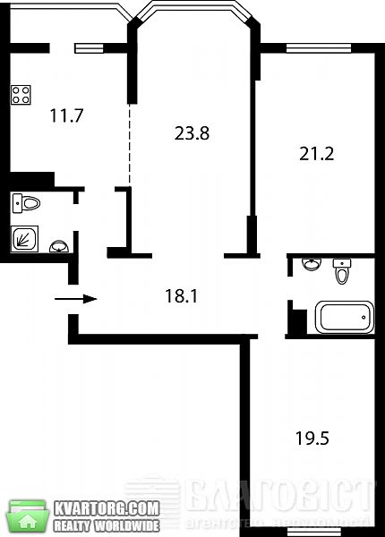 Sell 3-room apartment. Киев, Белицкая — photo 4