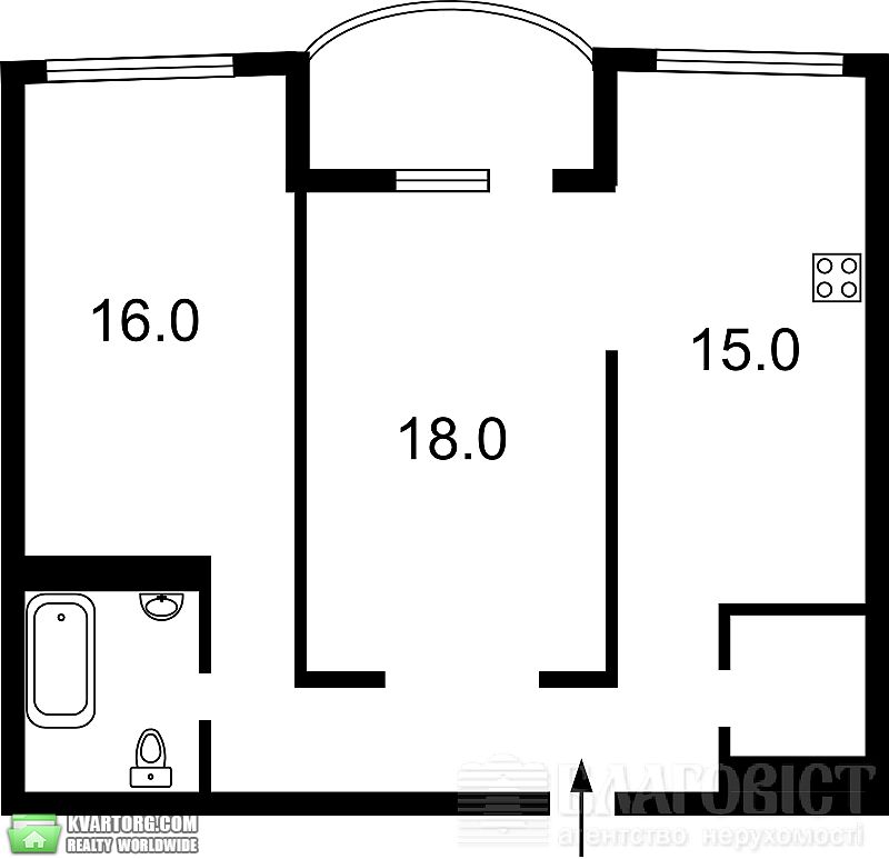 Sell 2-room apartment. Киев,  Героев Сталинграда пр — photo 5