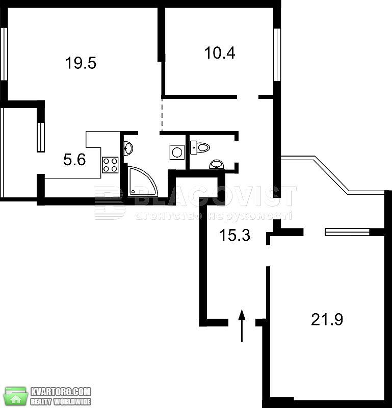 Sell 3-room apartment. Киев,  Урловская — photo 2