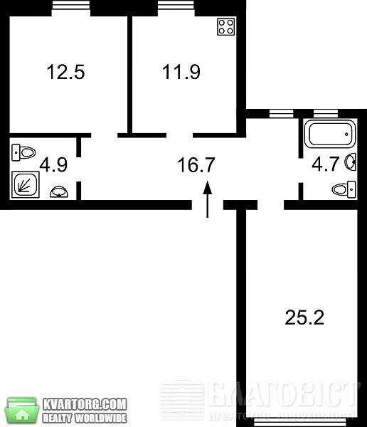 Sell 2-room apartment. Киев, Воздвиженская — photo 3