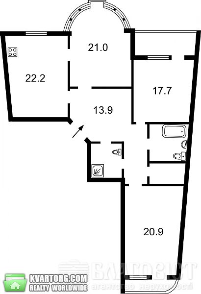 Sell 3-room apartment. Киев, зол — photo 4