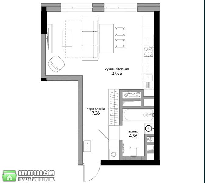 Sell 1-room apartment. Киев,  Заболотного — photo 5