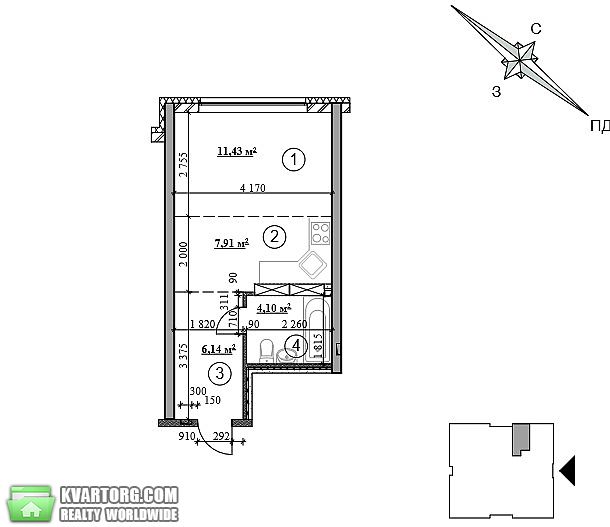 Sell 1-room apartment. Киев,  Днепродзержинская — photo 4