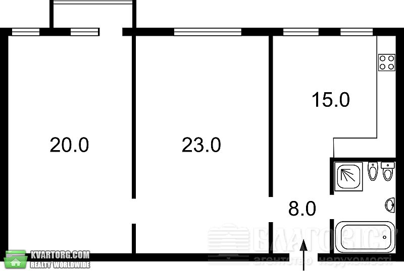 Sell 2-room apartment. Киев, Городецкого — photo 2