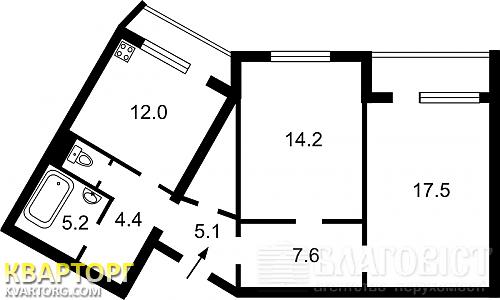 Sell 2-room apartment. Киев, Бакинская — photo 3
