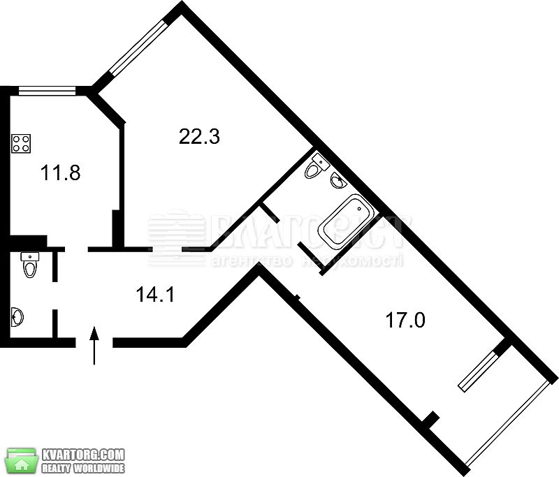 Sell 2-room apartment. Киев,  Ломоносова — photo 2
