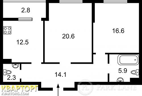 Sell 2-room apartment. Киев, Островского — photo 4