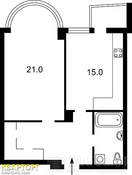 Sell 1-room apartment. Киев,  Московская — photo 2