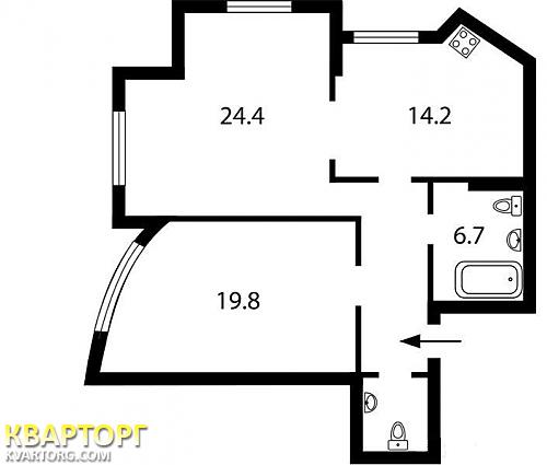 Sell 2-room apartment. Киев,  Героев Сталинграда пр — photo 3