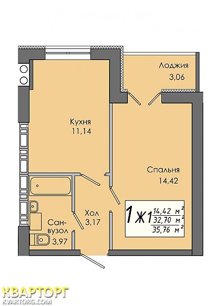 Sell 1-room apartment. Киев, Гетьманская — photo 5