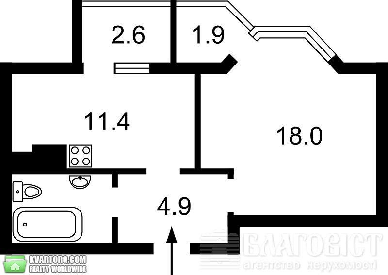 Sell 1-room apartment. Киев,  Коперника — photo 2