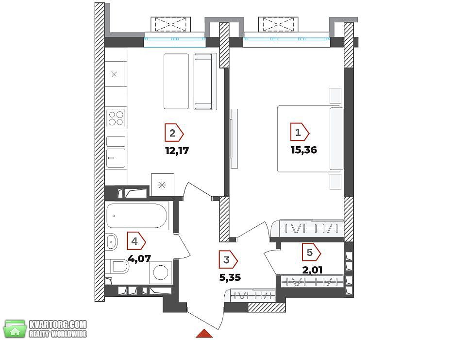 Sell 1-room apartment. Киев, пр. Бандеры — photo 6