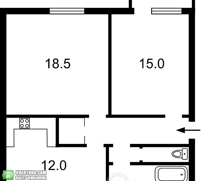 Sell 2-room apartment. Киев,  Институтская — photo 4