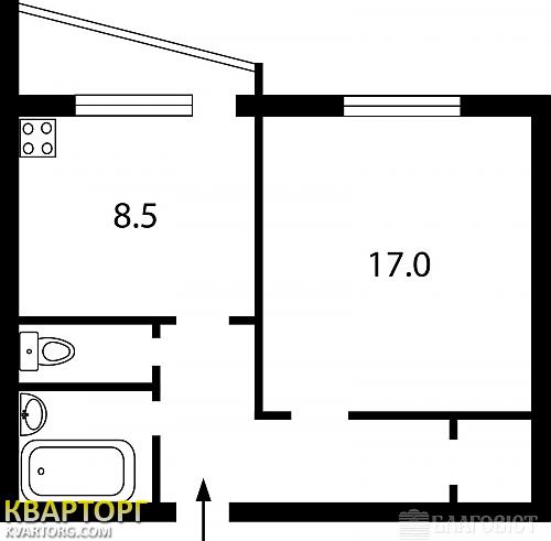Sell 1-room apartment. Киев,  Давыдова бул — photo 2