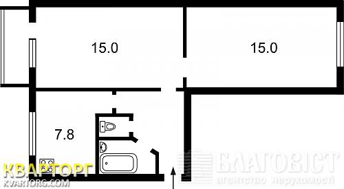 Sell 2-room apartment. Киев, Жабаева — photo 2