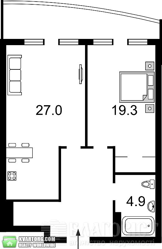 Sell 1-room apartment. Киев,  Окипной — photo 2