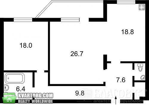 Sell 2-room apartment. Киев, Никольско-Слободская — photo 3