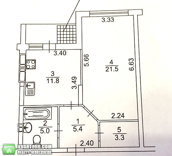 Rent out 1-room apartment. Киев, Конева — photo 5