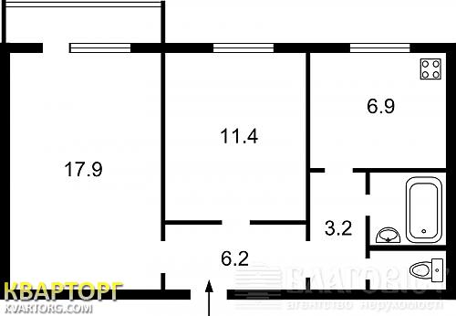 Sell 2-room apartment. Киев, ул. Ревуцкого — photo 2