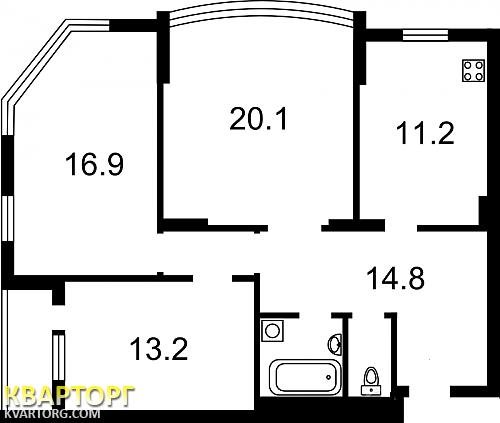 Sell 3-room apartment. Киев,  Верховинная — photo 5